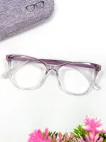 Transparent Clear Cat-Eye Frame Glasses