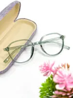 Elegant Transparent Round Eyeglasses