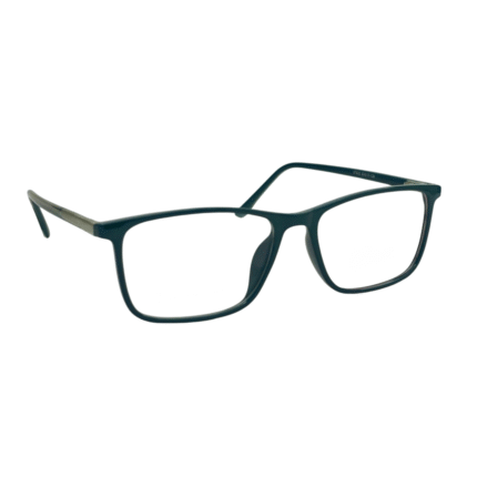 Matte Teal Green Rectangular Eyewear Frame – Sleek & Smart Comfort