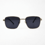Luxury Gold & Black Square Sunglasses - Image 2