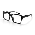 Bold and Structured: Black Square Frame Eyeglasses