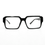 Bold and Structured: Black Square Frame Eyeglasses - Image 2
