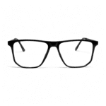 Sleek & Modern: Black Square Acetate Eyeglasses - Image 2
