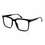 BIG Bold Precision: Black Square Frame Eyeglasses - Image 2