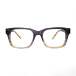 Sophisticated Gradient: Purple & Clear Square Frames - Image 2
