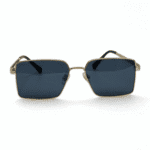 Elegant Gold & Black Square Frame Sunglasses - Image 2
