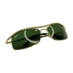 Gold Frame Black Lens Sport Sunglasses - Image 3