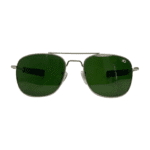 Silver Frame Green Lens Sunglasses - Image 2