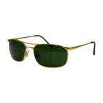 Gold & Green Lens Luxury Sunglasses - Image 3